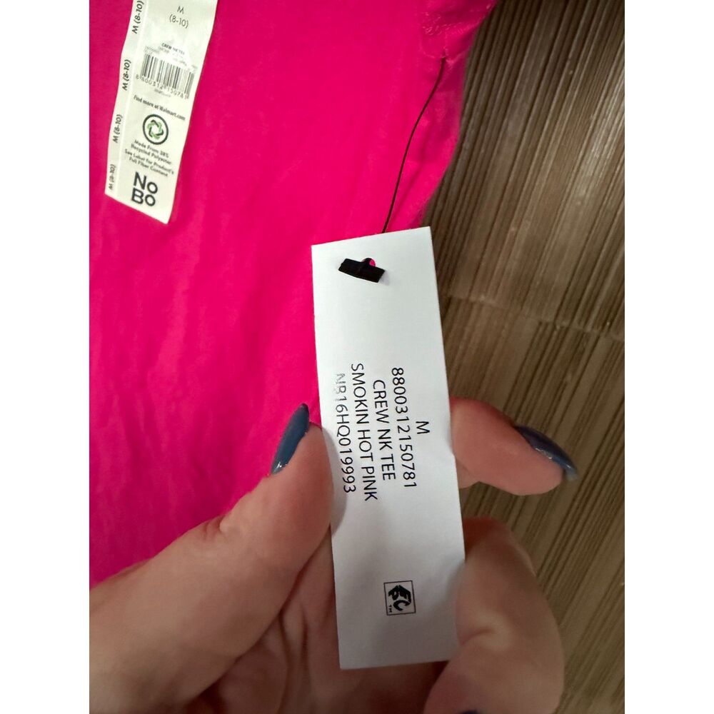 No Boundaries Pink Basic Tee - Picture 2 of 5